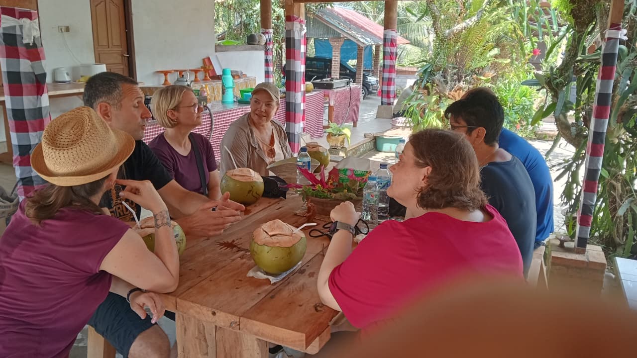 Cooking class welcome drinks